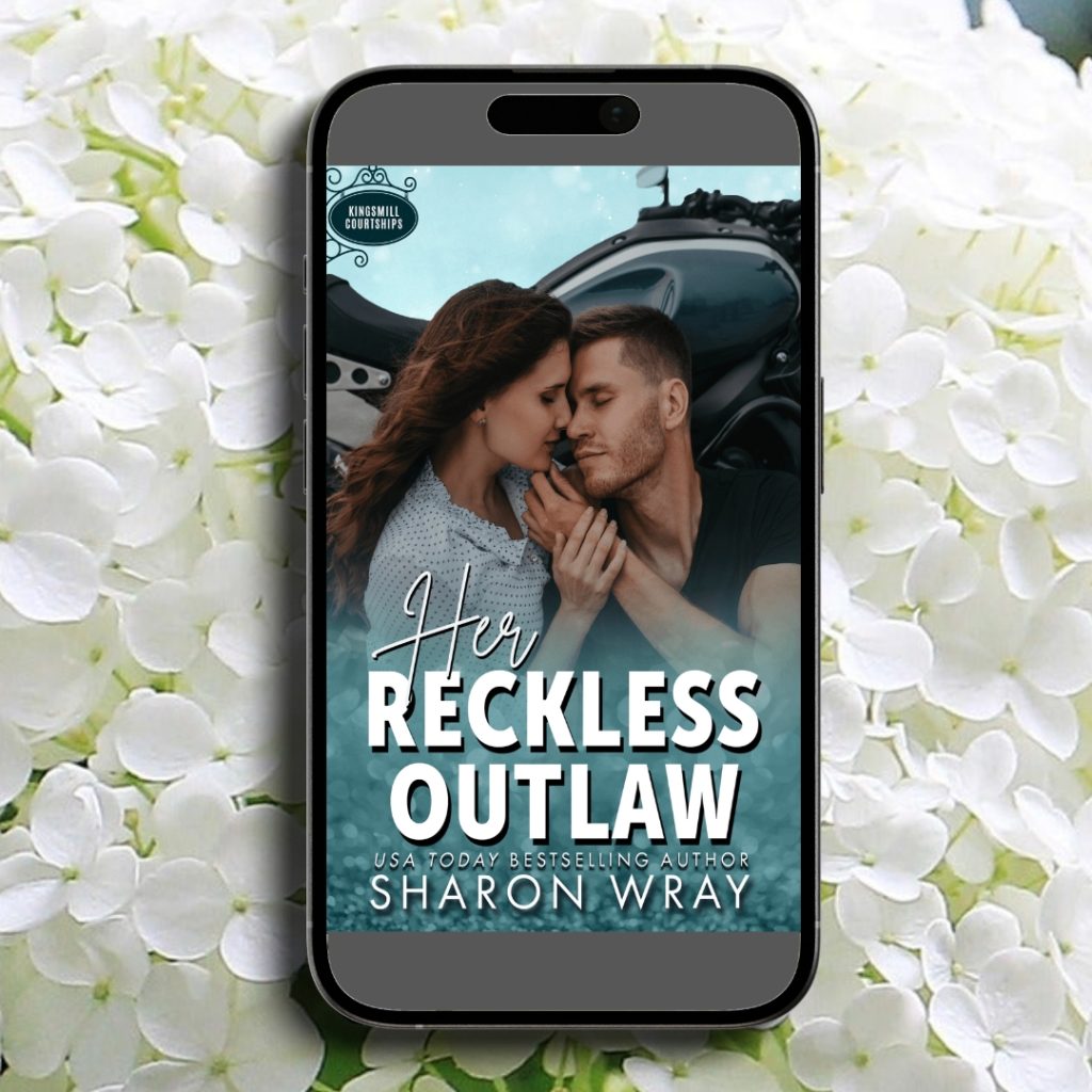 cover for her reckless outlaw on white flowers